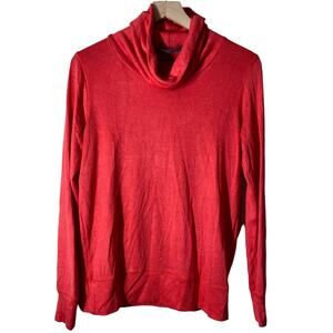 Sunday in Brooklyn Coral Lightweight Turtleneck Sweater Size Small